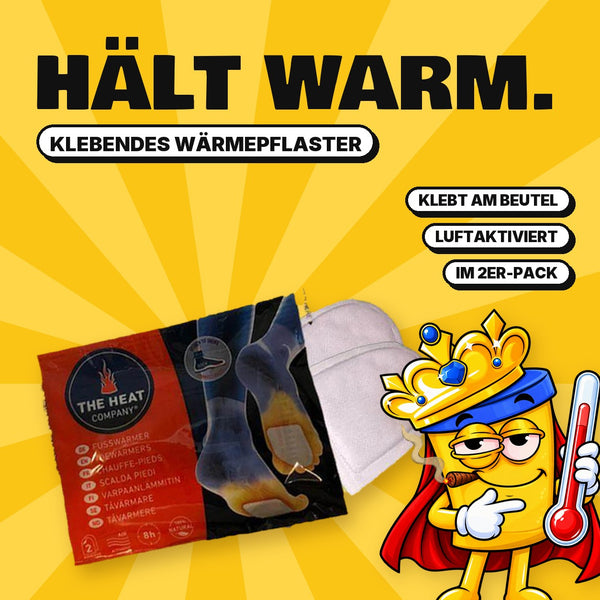 Klebendes Wärmepflaster für den Kunsturin-Beutel, luftaktiviert, im 2er-Pack