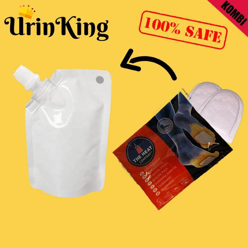 Urinking künstlicher Urin Kombipack mit Wärmepflaster